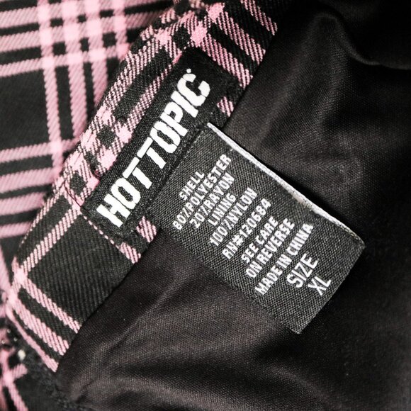 Pink & Black Plaid Pleated Skirt 🌸 HOT TOPIC - Picture 6 of 9
